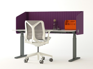 WRAP - Sound absorbing recycled plastic desktop partition _ IMPACT ACOUSTIC®